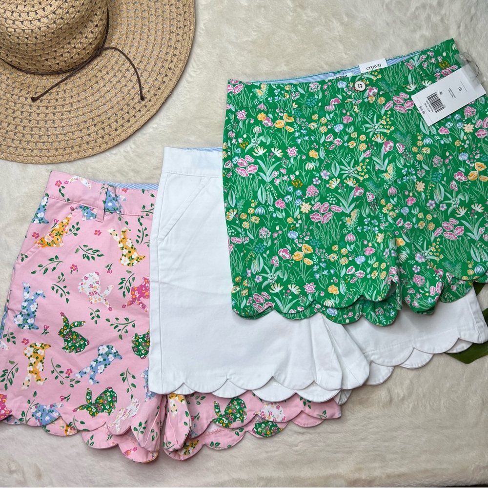 Crown And Ivy Scallop Shorts 3 Pairs